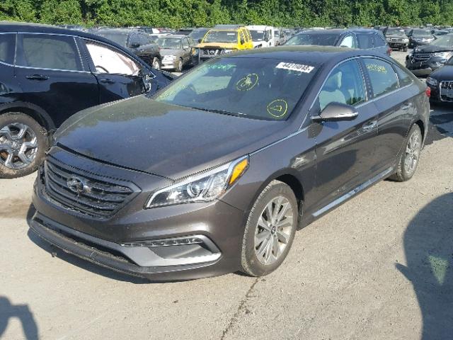 5NPE34AF8GH432310 - 2016 HYUNDAI SONATA SPO CHARCOAL photo 2