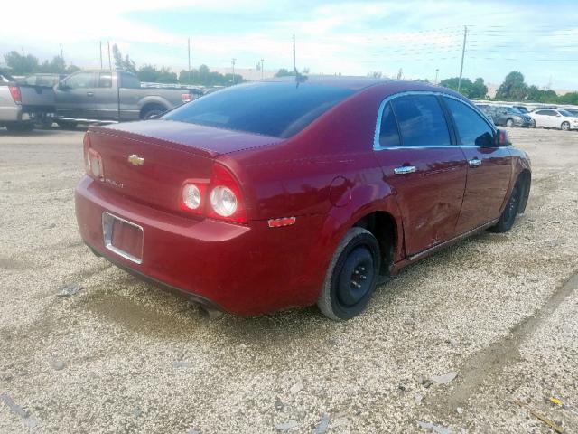1G1ZE5E7XBF334671 - 2011 CHEVROLET MALIBU LTZ ბურგუნდია ფოტო 4