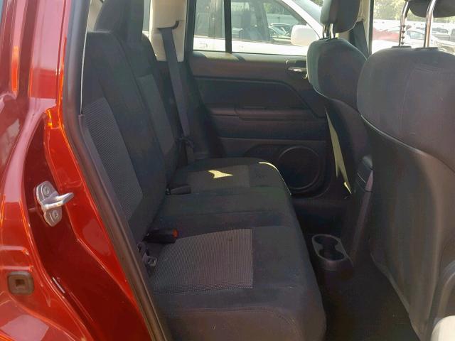 1J4NF1FB6BD216654 - 2011 JEEP COMPASS SP წითელი ფოტო 6