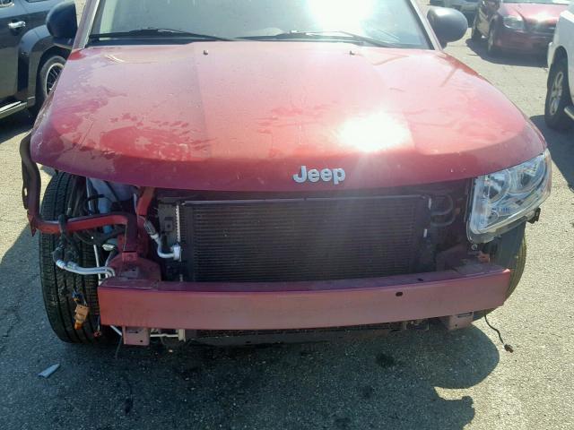 1J4NF1FB6BD216654 - 2011 JEEP COMPASS SP წითელი ფოტო 9