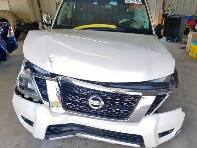 JN8AY2ND9H9009926 - 2017 NISSAN ARMADA SV WHITE photo 7