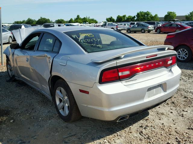 2C3CDXBG0CH101872 - 2012 DODGE CHARGER SE SILVER photo 3