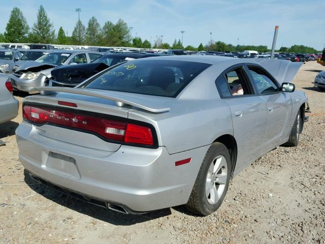 2C3CDXBG0CH101872 - 2012 DODGE CHARGER SE SILVER photo 4