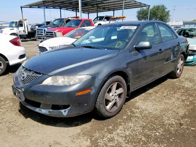 1YVFP80C335M47504 - 2003 MAZDA 6 I CHARCOAL photo 2