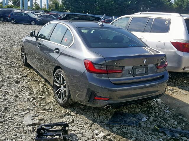 WBA5R7C50KAJ83941 - 2019 BMW 330XI Сірий фото 3