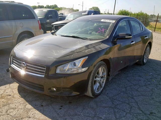 1N4AA5AP9AC854193 - 2010 NISSAN MAXIMA S BLACK photo 2