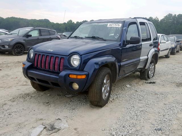 1J4GK58K14W162339 - 2004 JEEP LIBERTY LI BLUE photo 2