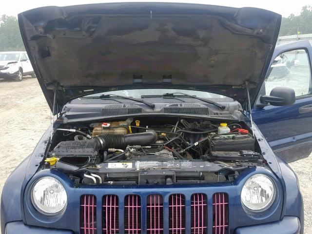 1J4GK58K14W162339 - 2004 JEEP LIBERTY LI BLUE photo 7