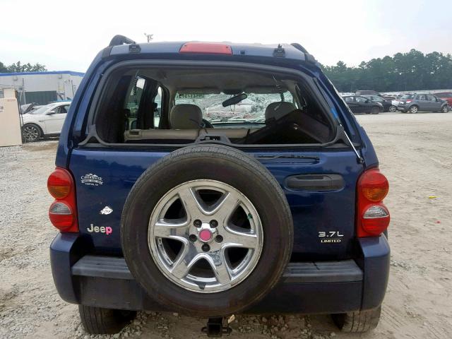 1J4GK58K14W162339 - 2004 JEEP LIBERTY LI BLUE photo 9