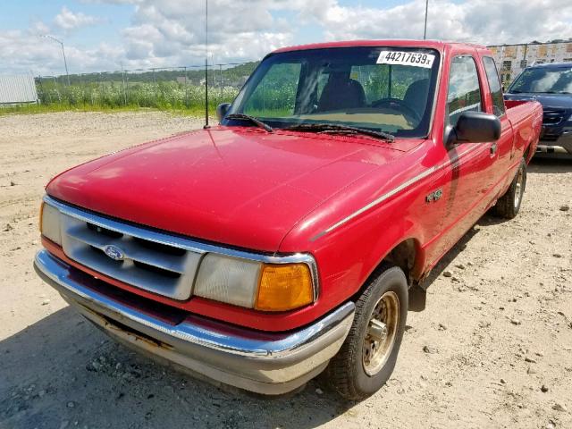 1FTCR14X9SPB13133 - 1995 FORD RANGER SUP RED photo 2