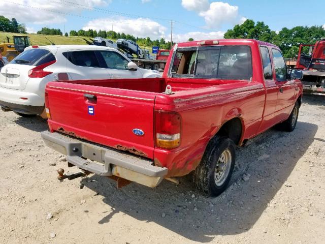 1FTCR14X9SPB13133 - 1995 FORD RANGER SUP RED photo 4