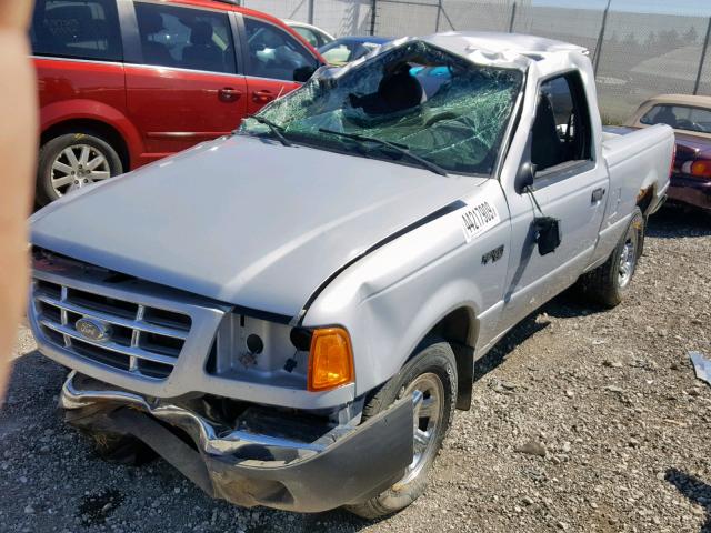 1FTYR10D72TA66824 - 2002 FORD RANGER SILVER photo 2