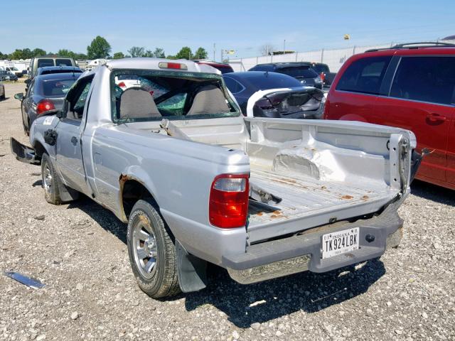 1FTYR10D72TA66824 - 2002 FORD RANGER SILVER photo 3