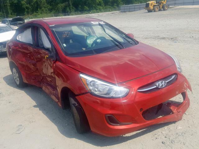 KMHCT4AE1HU394016 - 2017 HYUNDAI ACCENT SE RED photo 1