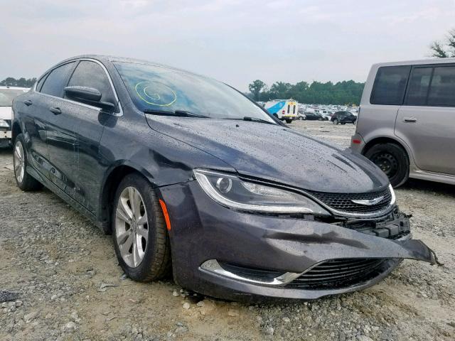 1C3CCCAB0FN676275 - 2015 CHRYSLER 200 LIMITE GRAY photo 1