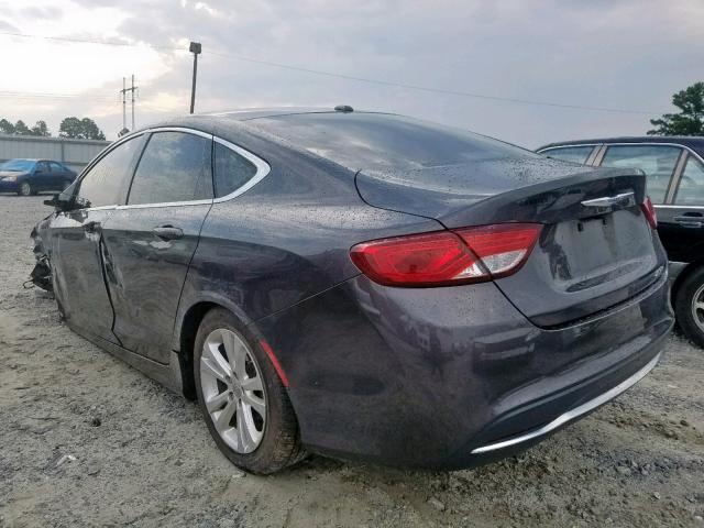 1C3CCCAB0FN676275 - 2015 CHRYSLER 200 LIMITE GRAY photo 3