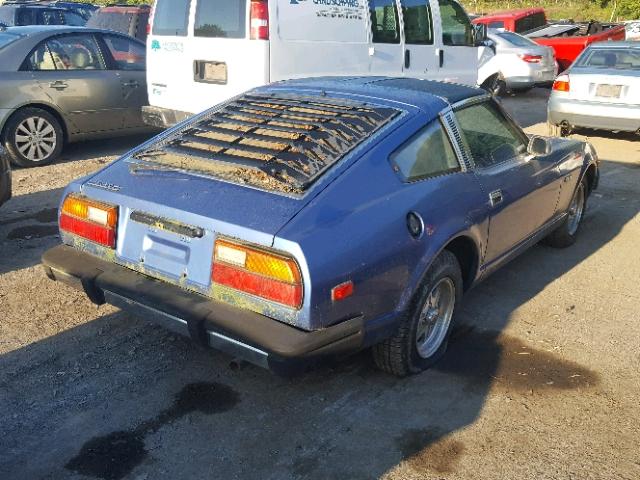 JN1HZ04S8BX406254 - 1981 DATSUN 280ZX BLUE photo 4