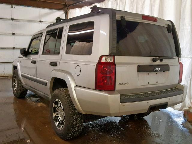1J8HG48N76C173617 - 2006 JEEP COMMANDER SILVER photo 3