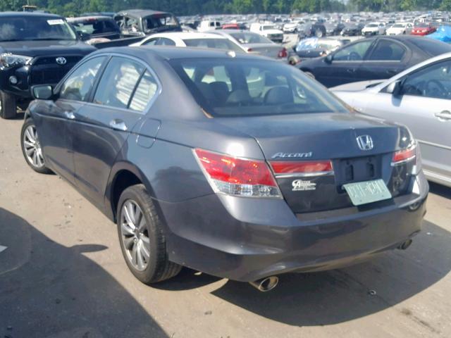 1HGCP3F89CA005107 - 2012 HONDA ACCORD EXL CHARCOAL photo 3