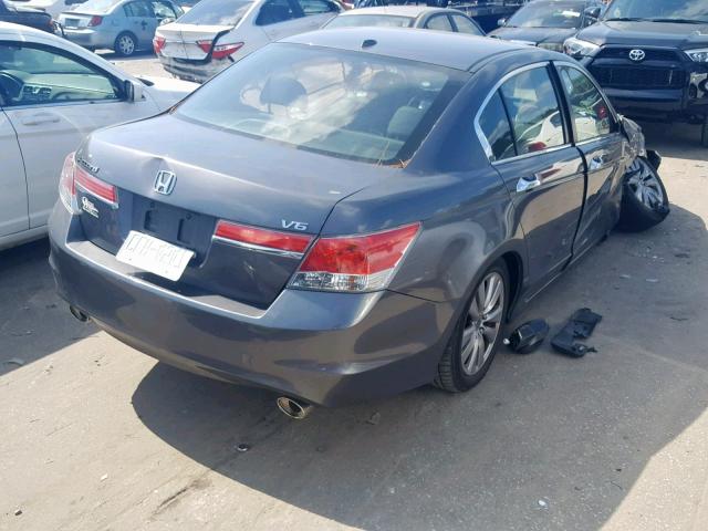 1HGCP3F89CA005107 - 2012 HONDA ACCORD EXL CHARCOAL photo 4