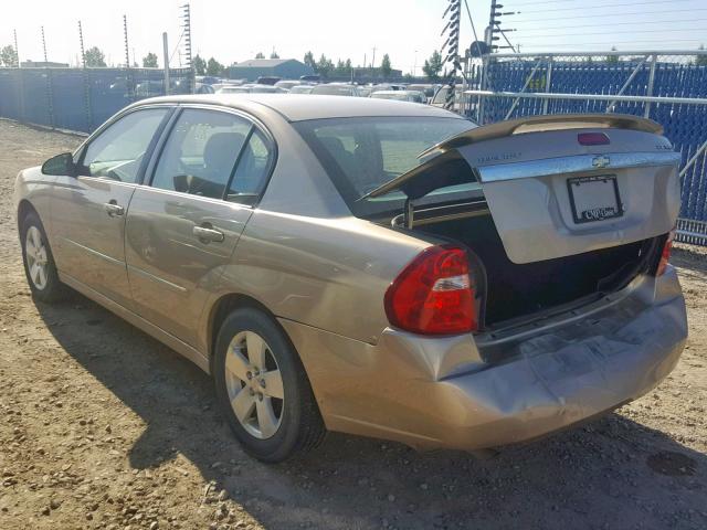 1G1ZT51876F255596 - 2006 CHEVROLET MALIBU LT BEIGE photo 3