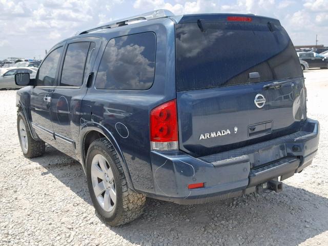 5N1BA0ND5EN600147 - 2014 NISSAN ARMADA SV BLUE photo 3