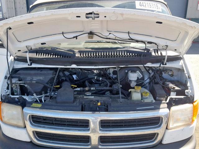 2B6HB11Y4YK109891 - 2000 DODGE RAM VAN B1 CREAM photo 7