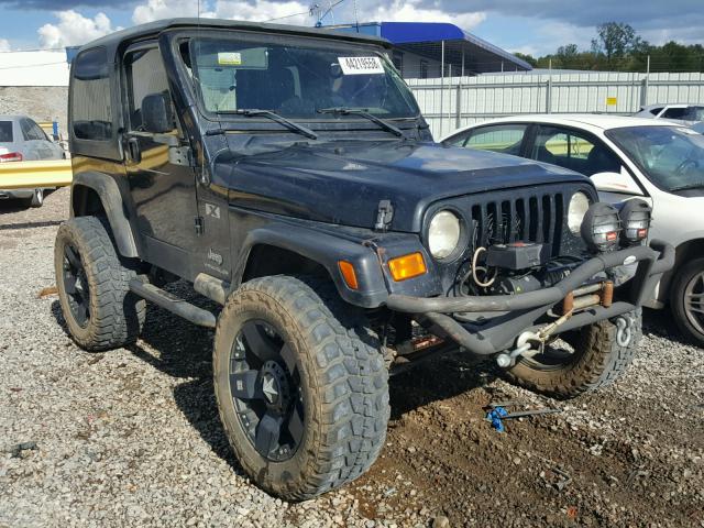 1J4FA39S34P700566 - 2004 JEEP WRANGLER X BLACK photo 1