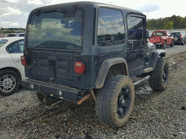 1J4FA39S34P700566 - 2004 JEEP WRANGLER X BLACK photo 4