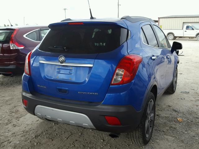 KL4CJBSB2EB727960 - 2014 BUICK ENCORE CON BLUE photo 4