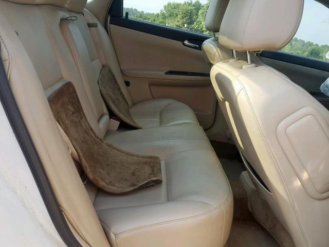 2G1WC5EM5B1180831 - 2011 CHEVROLET IMPALA LTZ WHITE photo 6