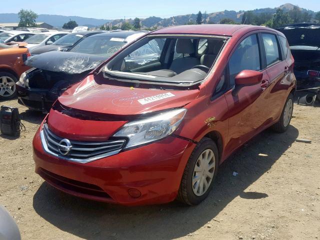 3N1CE2CP3FL351812 - 2015 NISSAN VERSA NOTE RED photo 2