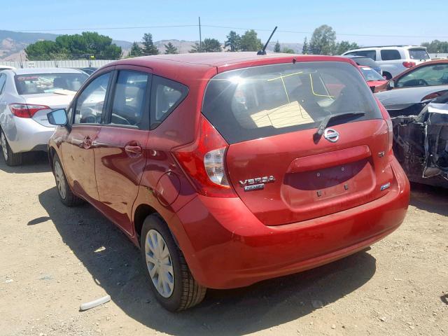 3N1CE2CP3FL351812 - 2015 NISSAN VERSA NOTE RED photo 3