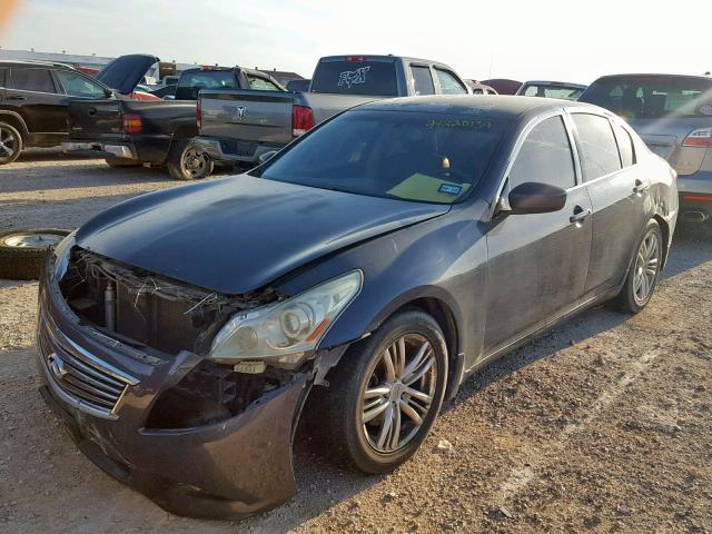 JN1CV6APXAM402957 - 2010 INFINITI G37 BASE GRAY photo 2