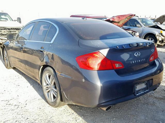 JN1CV6APXAM402957 - 2010 INFINITI G37 BASE GRAY photo 3