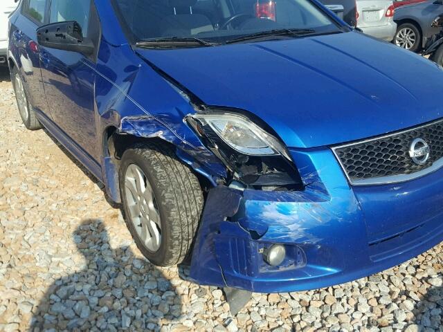 3N1AB6AP3BL633078 - 2011 NISSAN SENTRA 2.0 BLUE photo 9