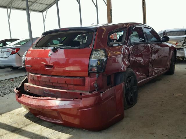 2D4FV47T37H848319 - 2007 DODGE MAGNUM SE RED photo 4