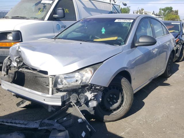 1G1PC5SH4B7255260 - 2011 CHEVROLET CRUZE LS SILVER photo 2