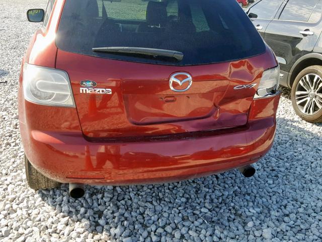 JM3ER293590227287 - 2009 MAZDA CX-7 MAROON photo 9