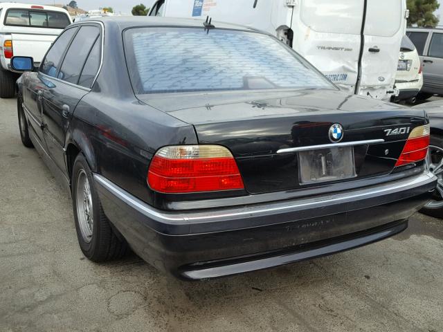 WBAGG83431DN83467 - 2001 BMW 740 I AUTO BLACK photo 3