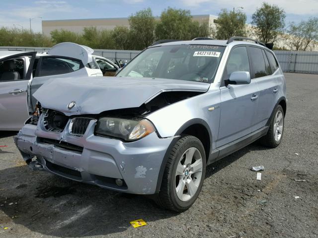 WBXPA93416WD32684 - 2006 BMW X3 3.0I GRAY photo 2