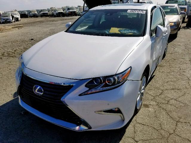 JTHBW1GG3G2125636 - 2016 LEXUS ES 300H WHITE photo 2