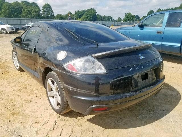 4A3AK24F59E037146 - 2009 MITSUBISHI ECLIPSE GS BLACK photo 3