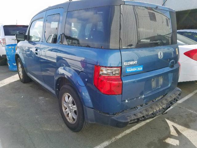 5J6YH28786L009264 - 2006 HONDA ELEMENT EX BLUE photo 3