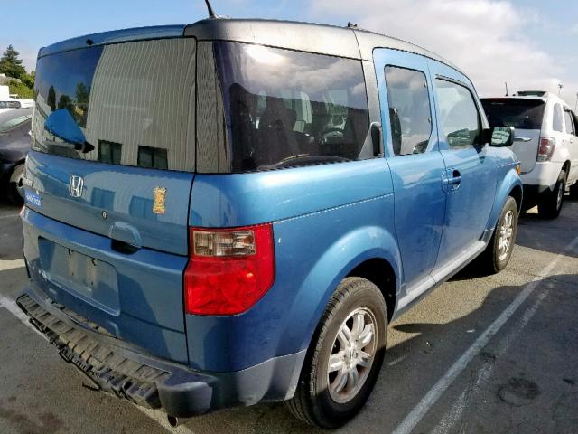 5J6YH28786L009264 - 2006 HONDA ELEMENT EX BLUE photo 4