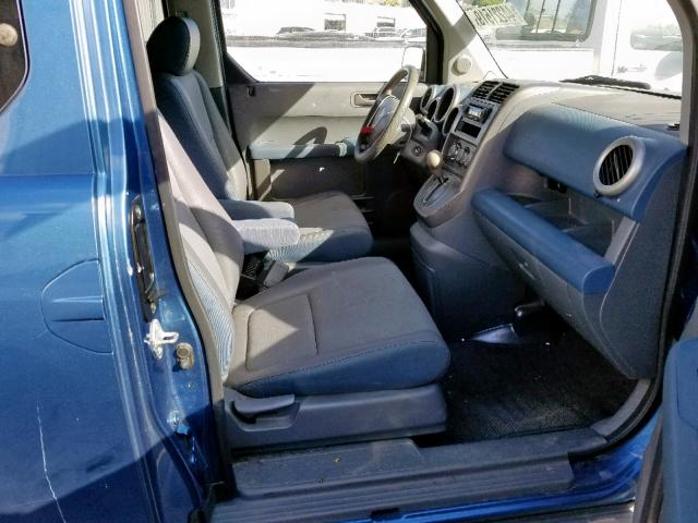 5J6YH28786L009264 - 2006 HONDA ELEMENT EX BLUE photo 5