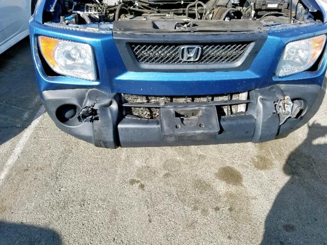 5J6YH28786L009264 - 2006 HONDA ELEMENT EX BLUE photo 9