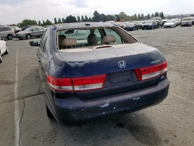 1HGCM66524A054246 - 2004 HONDA ACCORD EX BLACK photo 3