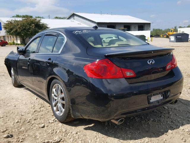 JNKCV61F19M357101 - 2009 INFINITI G37 BLACK photo 3