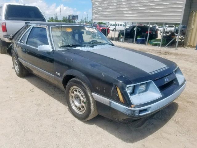 1FABP28M8GF325192 - 1986 FORD MUSTANG LX BLACK photo 1